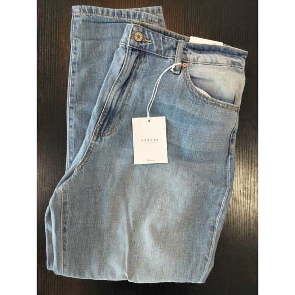 KanCan Women’s KC8579L Size 15/31 High Waist Mom Jeans Tapered Leg - Picture 4 of 8